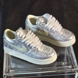 Nike Silver Patterned Mini Sneakers